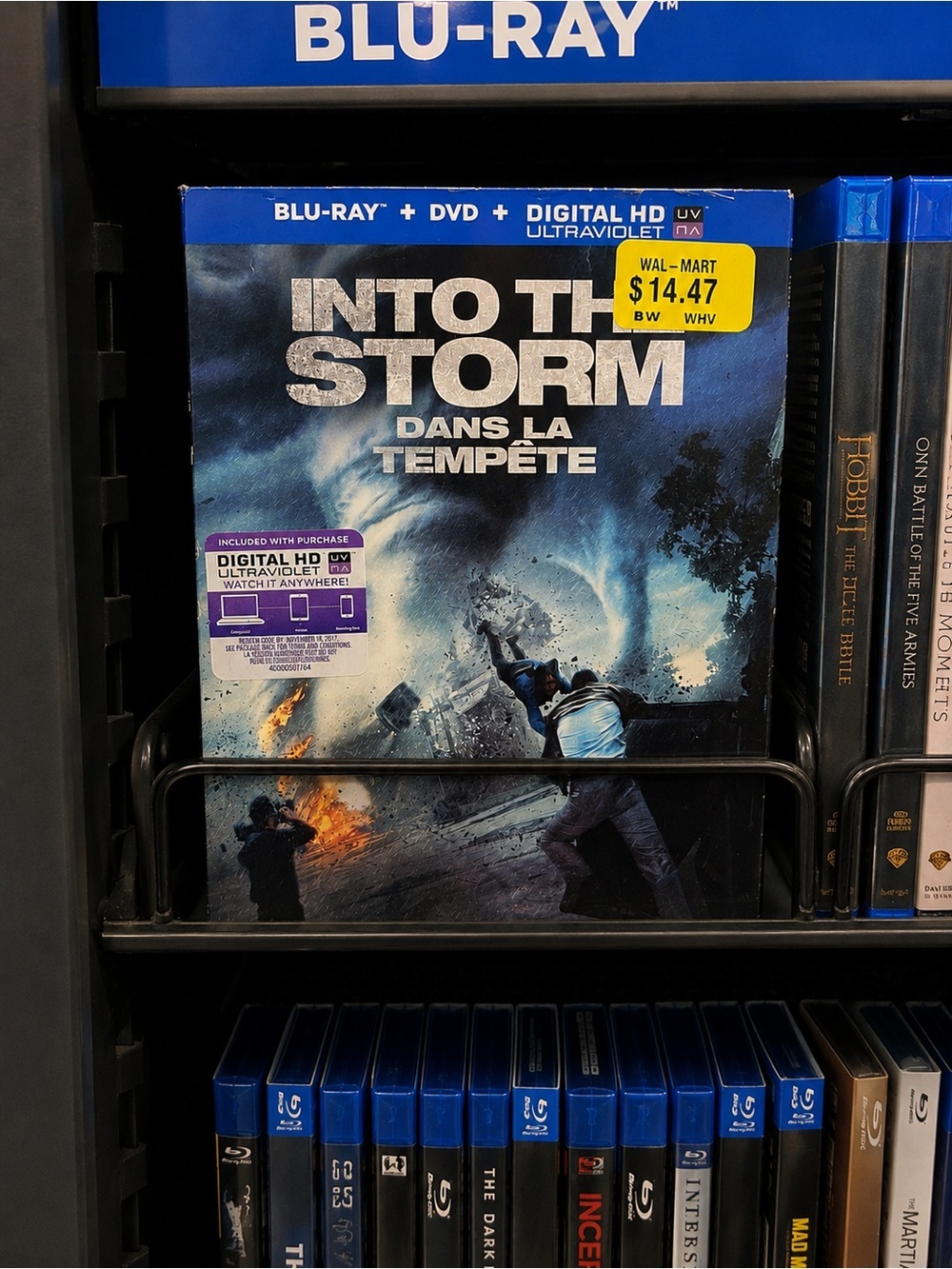 Into The Storm Blu-ray DVD Combo Steelbook Slipcover Bilingual